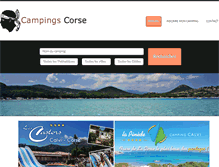 Tablet Screenshot of campingcorse.com